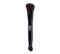 Saie The Double Brush - Multi-Use Dual Ended Makeup Brush - Highlight, Contour, Conceal - Large Face Brush, Precise Application - Vegan, Cruelty-Free (1 Count)