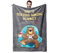 Saier tbo Father's Day Blanket Gifts Soft Funny Blanket for Daddy from Daughter or Son for Thanksgiving, Christmas Birthday (51 * 59in)