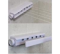 SAIF 18m 5 Line Retractable Washing Line Airer for Indoor & Out Door Laundry Drying Airer Free 2 Year Warranty