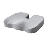 SAIF Seat Cushion, Hip Support, Heat Sensitive & Durable Memory Foam Sitting zipper Desk Chair Cushion for Office, Car Seat Back Coccyx Tailbone Pain Relief, Lightweight (Grey Seat Cushion)