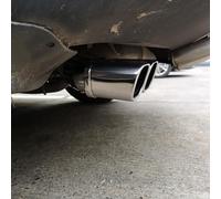 SaiFfe Car Glossy Stainless Steel End Pipes Tail Pipe Exhaust Tip Trims Decorative Accessories compatible with for Nissan Qashqai J10 2009-2015