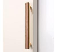 SaifFe Wooden Cabinet Handles,Solid Wood Drawer Pull Handles Bow Handlesniture Wardrobe Door Handle for Kitchen Cupboard Cabinetniture 1Pcs/128Mm(5In)