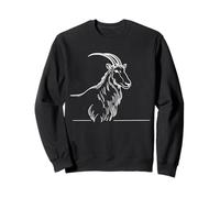 Saiga Antelope Line Art Zoologist Sweatshirt