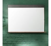 saige wall mirror in old wood and graphite grey