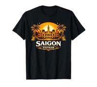 Saigon Vietnam Sunset Skyline Travel Design Ho Chi Minh City T-Shirt