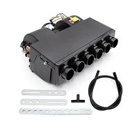 Saihisday 12V Car Truck Under Dash, A/C Air Conditioning Evaporator Assembly, Under-Dash A/C Heat + Cool Unit, 3 Speed 6 Ports for Car Truck