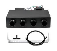 Saihisday A/C Air Conditioning Evaporator Assembly Unit 12V, Under-Dash A/C Heating Cooling Unit with 4 Vents for Car Truck