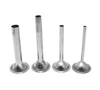 Saihisday Stainless Steel Sausage Stuffer Tubes Food Meat Grinder Attachment Stainless Steel Sausage Stuffer Tubes for Meat Grinder Set of 4 (#22)