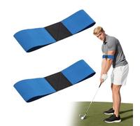 SAIIURV 2 Pcs Golf Swing Trainer Aid, Golf Connection Band, Professional Motion Posture Correction Belt, Ultimate Wrist Stability Band for Perfect Swing Mechanics & Performance Enhancement (Blue)