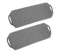 SAIIURV 2 Pcs Wear Back Scrubber for Shower, Exfoliating Washcloth Back Washer for Men and Women, Double Layer/Side Back Shower Scrubber with Handles, Scrub Cloth for Body Cleaning and Massage (Grey)