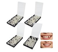 SAIIURV 260 Pcs Temporary Tooth Crown, Temporary Crowns for Teeth, Front and Posterior Teeth Missing Tooth Replacement Kit, False Tooth Replacement Temporary Tooth Cap (White)