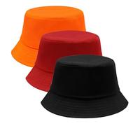 SAIIURV 3 Pack Colorful Reversible Bucket Hat for Men Women, Fisherman Hat Double-Side, Summer Wide Brim Sun Bucket Hats, Beach Sun Cap Fashion Streetwear Hat for Hip Hop Festival Party