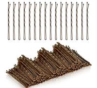 SAIIURV 300 Pieces Bobby Pins Brown Hair Grips, 5cm Long Hair Pins for Women, Long Kirby Grips, Hair Pins for Buns, for Women Lady Girls Kids, Ideal for All Types of Hair (brown)