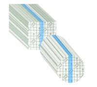 SAIIURV 60 Pcs Square Round Tattoo Aftercare Waterproof Bandage, Second Skin Tattoo Cover for Swimming Shower 10 x 10 CM (60 Pcs)