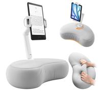 SAIJI Kindle Pillow Stand for Bed - iPad & Tablet Holder (Gray)