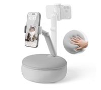 SAIJI Pillow Phone Holder for Bed [Upgraded Clamp], Adjustable Angle&Height Cell Phone Pillow Stand for Watching Video On Bed/Sofa/Lap, Fit for 4.7"-7.0" Phones (Grey)