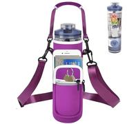 SAIKA Personal Blender Bag for Ninja Blast Max BC251/ BC151, Portable Cordless Blender Carrying Case with Reflective Strip, Shoulder Strap, Handle and Accessories Pocket (Cover Only) (Purple)