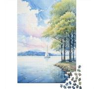 Sail at Dawn 1000-Piece Puzzle for Adults, 70x50cm/1000pcs, Low-dust Pieces for A Tidier Table; Easy to Continue on Another Evening