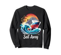Sail Away Cruise Ship Sunset Sweatshirt