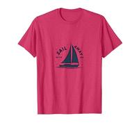 Sail Away with Me: Nautical Adventure Sailboat T-Shirt, Men, Red Heather, XX-Large