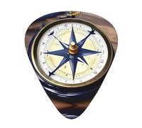 Sail Boat Nautical Compass Print 12 Pieces Guitar Picks For Guitars And Ukulele, Unique Guitar Present