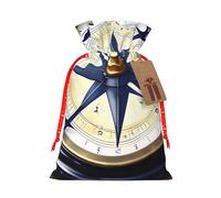 Sail Boat Nautical Compass Print Birthday Gifts Wrap Bag Unique Drawstring Gifts Bag Canvas Bags for Party Wedding Present,1 Piece S