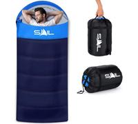 Sail 'one X' Waterproof Sleeping Bag - Extra Wide For Big & Tall People - 3 Season - Blue
