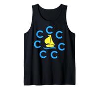 Sail The Seven Sea Waves Funny Sailboat Captain Gift Shirt Tank Top