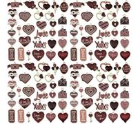 Sailanzi 30pcs Alloy enamel gold series Valentine's Day set Pendant Jewelry Making DIY Keychain Earrings Pendant Various Design Charms for Jewelry Making Bracelets Necklace (SN1066)
