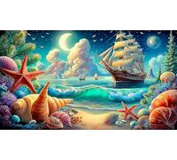 sailboat 1000 Piece Adult Jigsaws Fun Present & Activity for Home Great Gift Idea Educational Game Decompression for Adults 70x50cm/1000pcs
