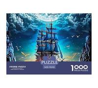 Sailboat, 1000-piece Jigsaw Puzzle, Dynamic Challenge Format Transforming Assembly Into Motivating Race Experience, Ideal Entertainment for Teams Friends Organised Events, Suitable for Ages 12+, 70x