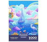 Sailboat 1000 Piece Jigsaw Puzzle Educational Games Classic Colorful Jigsaws Puzzle Game for Adults And Kids 52x38cm/1000pcs