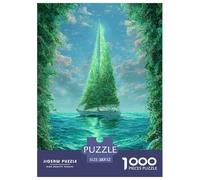 Sailboat 1000 Piece Jigsaw Puzzle Educational Games Classic Fantastic Jigsaws Unique Challenge Game for Travel Gifts,Present 52x38cm/1000pcs