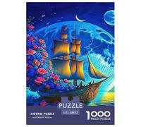 Sailboat, 1000-piece Jigsaw Puzzle, Engaging Mental Workout Transforming Leisure Time Into Productive Play, Ideal Cooperative Task Strengthening Communication Teamwork Relationships, Suitable for Ages