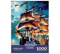 Sailboat, 1000-piece Jigsaw Puzzle, Goal Oriented Recreational Game Motivating Efficiency Speed Strategic Planning, Lively Indoor Amusement Enhancing Engagement through Playful Rivalry, Suitable for A