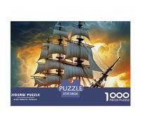 Sailboat, 1000-piece Jigsaw Puzzle, Versatile Recreational Game Balancing Relaxation Intelligence Creativity, Enjoyable Choice for Families Individuals Gifting Display, Suitable for Ages 12+, 38x26c