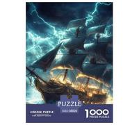 Sailboat 1000 Piece Ship Paper Jigsaw Puzzle What Happens Next Beautiful Decoration for Adults And Kids 38x26cm/1000pcs
