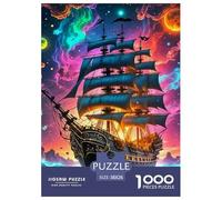 Sailboat 1000 Pieces Jigsaw Puzzles For Adults Challenging Game Stress Relieving Entertainment Cultivate The Spirit of Teamwork for Men, Women, Elders, Seniors 38x26cm/1000pcs