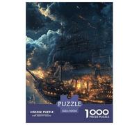 Sailboat 1000 Pieces Portable Jigsaw Puzzle Age 3+ Cool Collage Effect, Home Decoration, Educational, Challenging 70x50cm/1000pcs