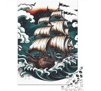 Sailboat 1000 Pieces Puzzles for Teenagers Gifts Paper Puzzle Jigsaws for Adults Home Educational Games DIY Toys 1000pcs (38x26cm)