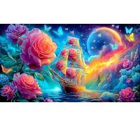 sailboat 1000Pc Jigsaw Puzzles for Family 100% Recycled Cardboard Challenging & Brainteasing 38x52cm/1000pcs