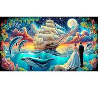 sailboat Adult Jigsaws 1000Pc Fun and Challenging Family Game Puzzle Game Educational Game Challenge for Adults 70x50cm/1000pcs