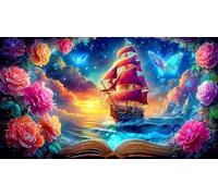 sailboat Adult Jigsaws 1000Pc Fun and Challenging Family Game Puzzle Game Educational Game Challenge for Adults 70x50cm/1000pcs