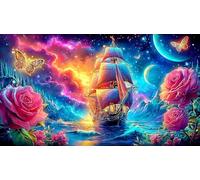 sailboat Adult Jigsaws 1000Pc Fun and Challenging Family Game Puzzle Game Educational Game Challenge for Adults 38x52cm/1000pcs