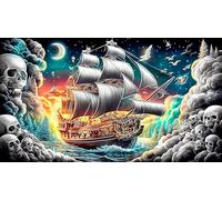 sailboat Adult Jigsaws 1000Pc Fun and Challenging Family Game Puzzle Game Educational Game Challenge for Adults 70x50cm/1000pcs