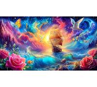 sailboat Adult Jigsaws Puzzle 1000 Pieces Recycled Paper Educational Game Challenge for Wall Decoration and Gifts 38x52cm/1000pcs