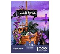 Sailboat by The River Jigsaw Puzzles Puzzle for Adults Kids. 1000 Piece Boat Great Gifts Challenge Toy Educational Games Home Decoration for Adults& Kids Age 14 Years Up 38x26cm/1000pcs