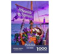 Sailboat by The River Jigsaw Puzzles Puzzle for Adults Kids. 1000 Piece Boat Whimsical Challenge Toy Educational Games Home Decoration for Adults& Kids Age 14 Years Up 38x26cm/1000pcs