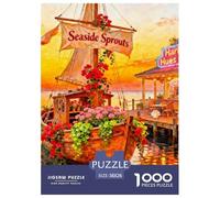 Sailboat by The River Jigsaw Puzzles Puzzle for Adults Kids. 1000 Pieces Boat Great Gifts Challenge Toy Educational Games Home Decoration for Adults& Kids Age 14 Years Up 38x26cm/1000pcs