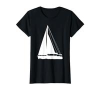 Sailboat for Every Sailor and Captain Value Graphic T-Shirt, Women, Black, L